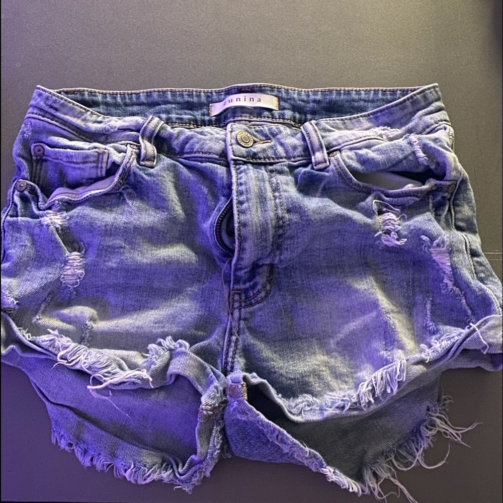 Eunina Light Washed Jean Shorts